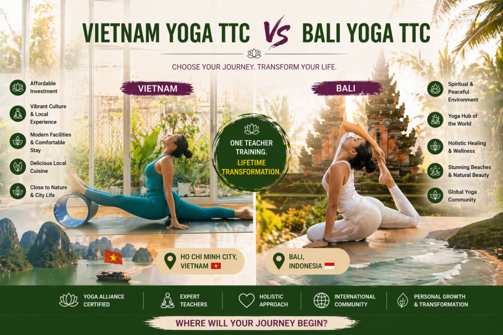 Yoga Teacher Training in Vietnam vs Bali – Which One is Best for You?