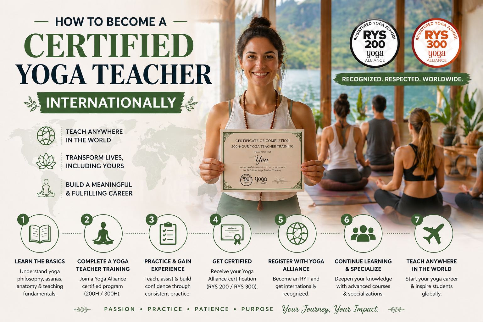 Certified Yoga Teacher Internationally