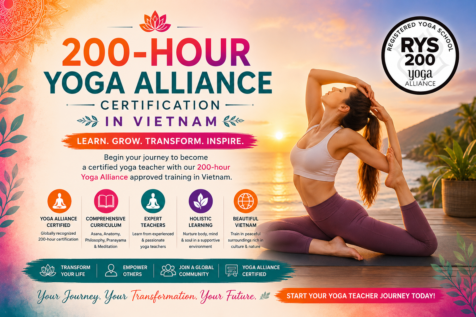 200-hour Yoga Alliance certification In Vietnam