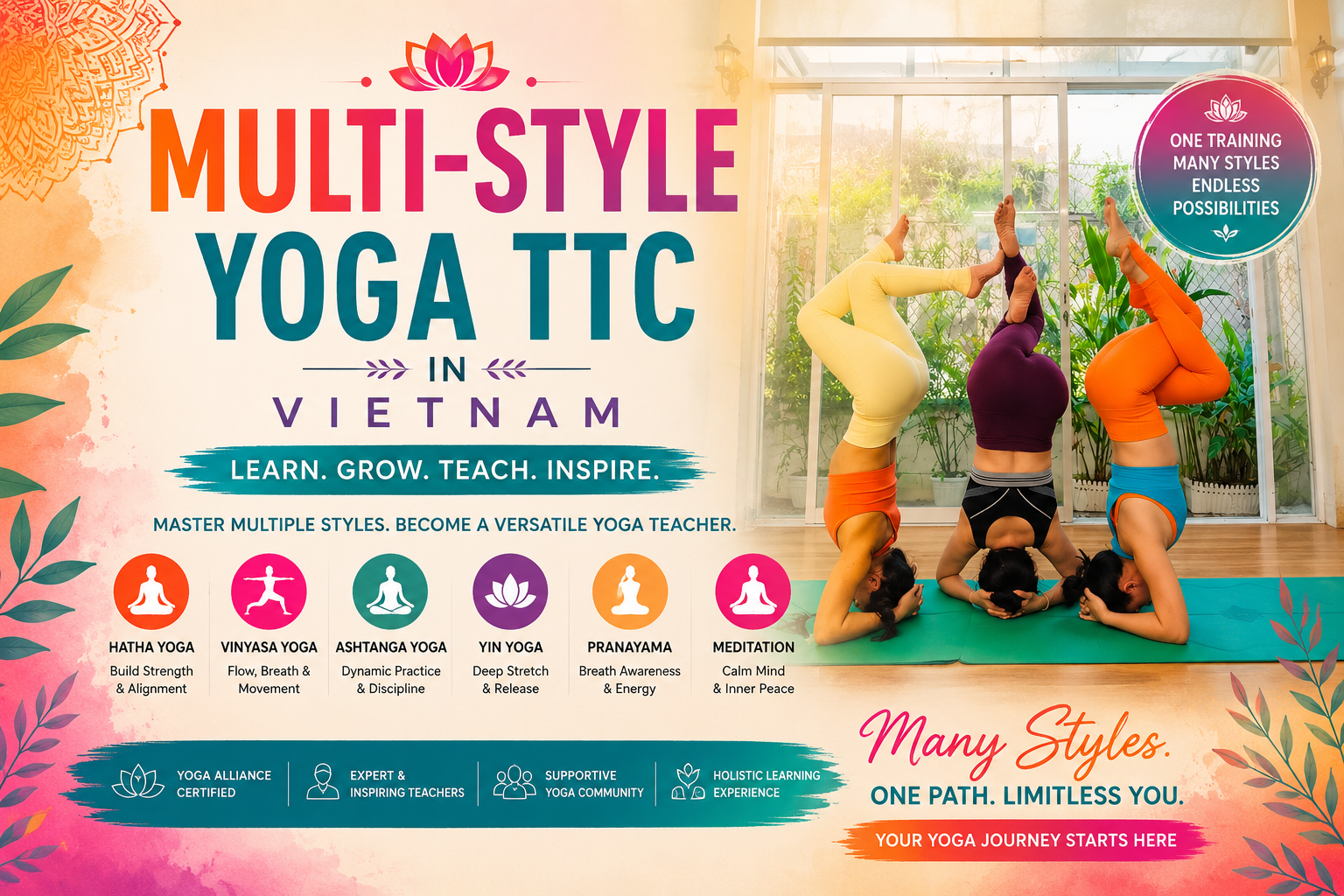 Multi-Style Yoga TTC In Vietnam
