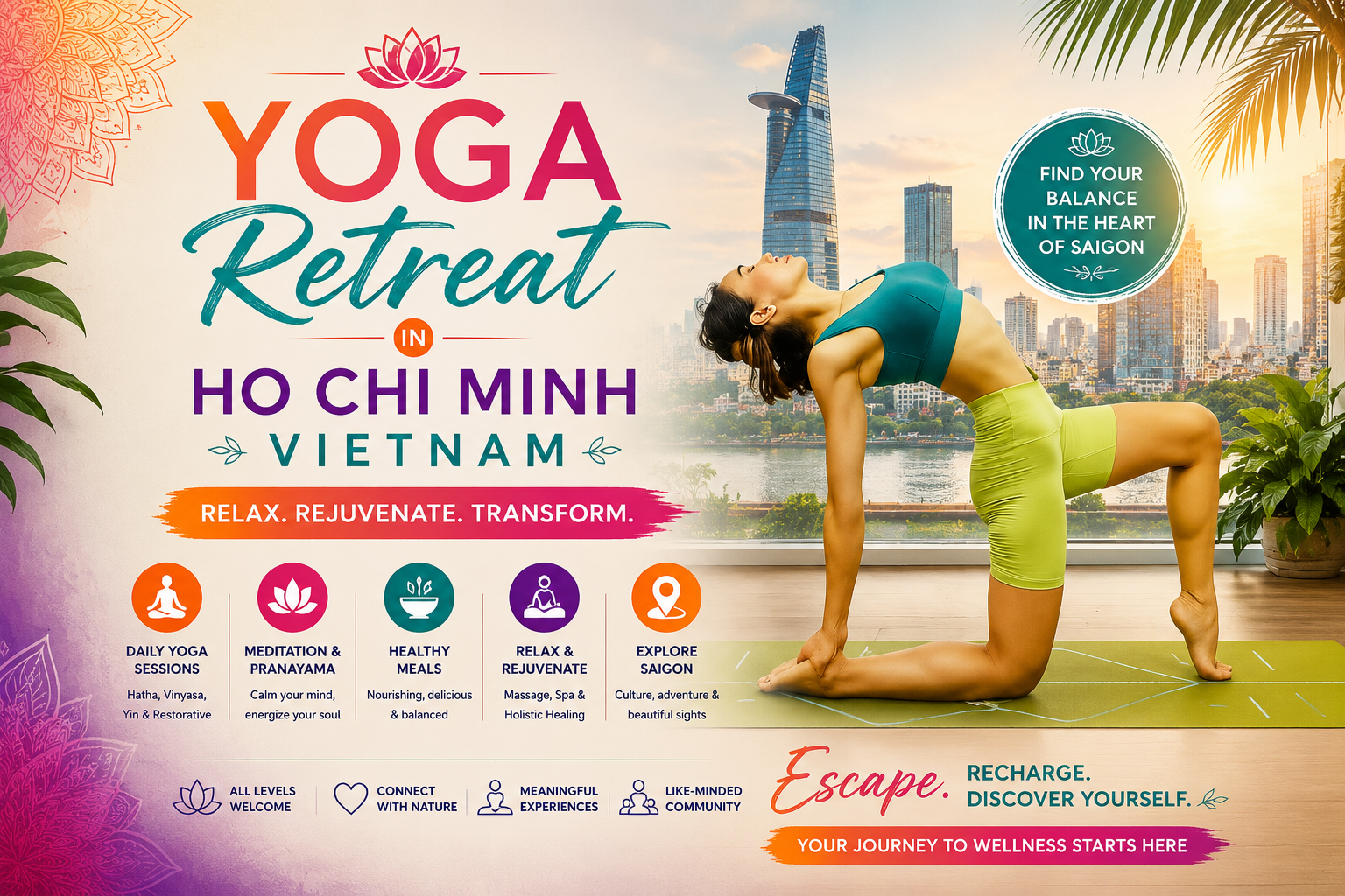 Yoga Retreat in Ho Chi Minh Vietnam