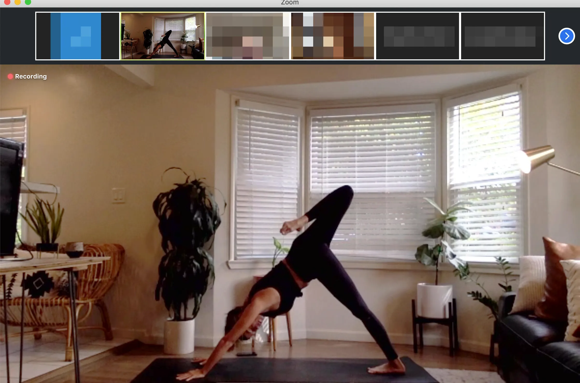 Advanced yoga group training